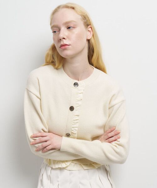 セール】タフタトリムニットカーディガン（ニット/セーター）｜LANVIN