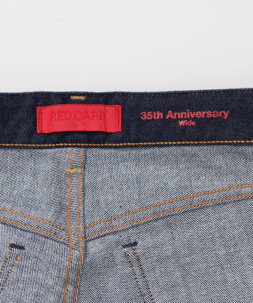 Spick & Span(スピックアンドスパン)の「《追加》RED CARD TOKYO / レッドカード トーキョー 35th Anniv. Wide(デニムパンツ・レディース・ネイビー/ダークブルー・24/23/22/25)」の4枚目の写真
