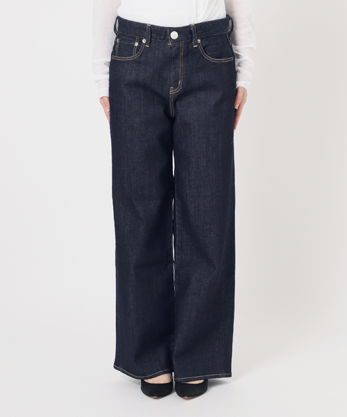 Spick & Span(スピックアンドスパン)の「《追加》RED CARD TOKYO / レッドカード トーキョー 35th Anniv. Wide(デニムパンツ・レディース・ネイビー/ダークブルー・24/23/22/25)」の5枚目の写真