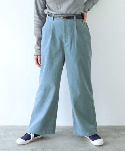 PAR ICI（パーリッシィ）の「【WEB限定】コーデュロイ後ろゴム タックパンツ（その他パンツ・レディース・サックスブルー/ダークブラウン/ネイビー/アイボリー・FREE）」の21枚目の写真