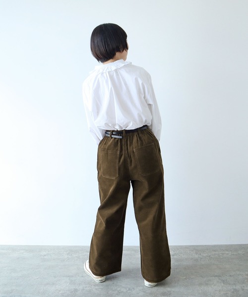 PAR ICI（パーリッシィ）の「【WEB限定】コーデュロイ後ろゴム タックパンツ（その他パンツ・レディース・サックスブルー/ダークブラウン/ネイビー/アイボリー・FREE）」の13枚目の写真