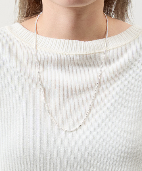 THEFT(セフト)の「THEFT セフト / CURB CHAIN SILVER NECKLACE シルバー925カーブチェーンネックレス 60cm(ネックレス・メンズ・シルバー・60cm)」の3枚目の写真