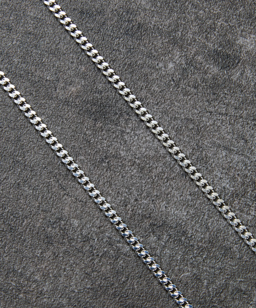 THEFT(セフト)の「THEFT セフト / CURB CHAIN SILVER NECKLACE シルバー925カーブチェーンネックレス 60cm(ネックレス・メンズ・シルバー・60cm)」の8枚目の写真