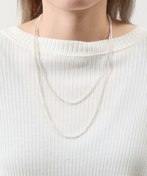 THEFT(セフト)の「THEFT セフト / CURB CHAIN SILVER NECKLACE シルバー925カーブチェーンネックレス 60cm(ネックレス・メンズ・シルバー・60cm)」の14枚目の写真
