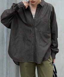 オーバーサイズ ライトオンス レギュラーカラー デニムシャツ