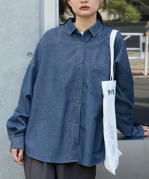 デニムシャツ オーバーサイズ Levi's リーバイス シルバータブ オーバーサイズ デニム シャツ