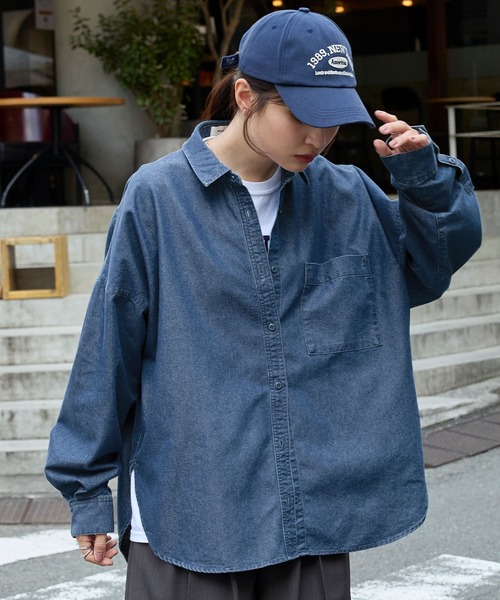 【美品】近年モデル　ハザマ　経年真価のシャツ　ライトアウター　オーバーサイズ　M MinoriTY オーバーサイズシャツ メンズ シャツジャケット ライト