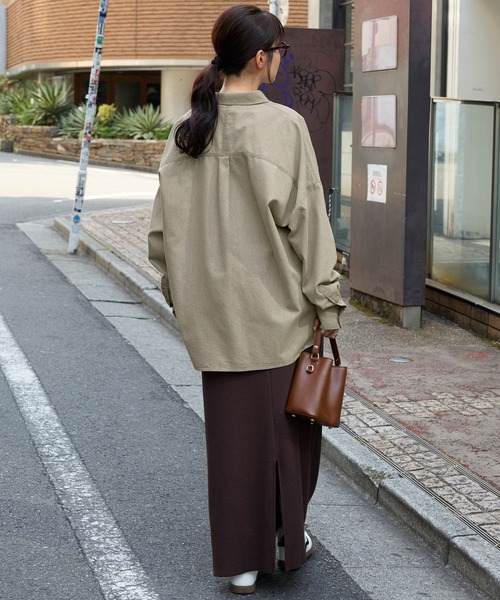 オーバーサイズ ライトオンス レギュラーカラー デニムシャツ