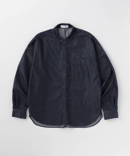 【美品】近年モデル　ハザマ　経年真価のシャツ　ライトアウター　オーバーサイズ　M オーバーサイズCPO シャツジャケット ワークシャツ/シャツ