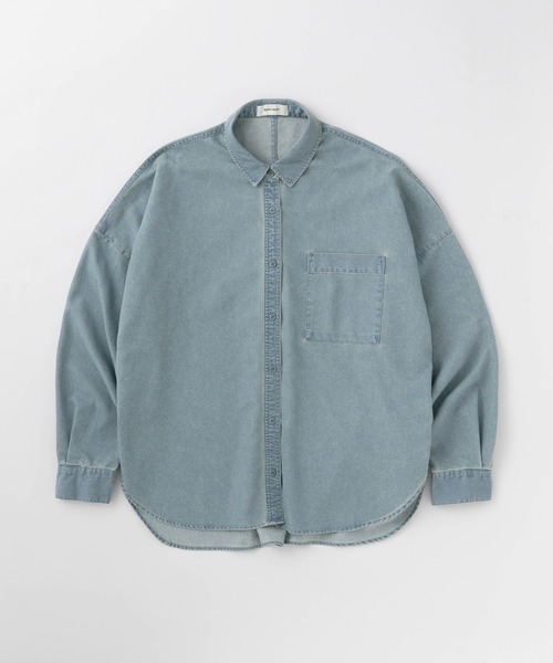 セール】オーバーサイズ ライトオンス レギュラーカラー デニム