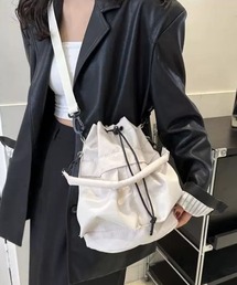 [バケツ型ミニバッグ] 巾着 ショルダーバッグ