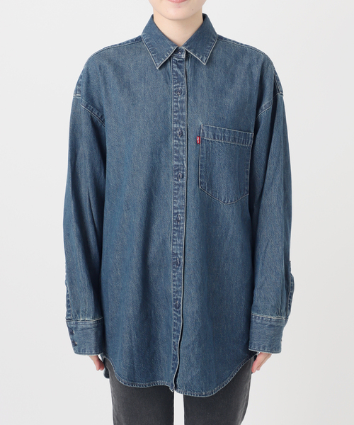 Levi's（リーバイス）の「別注【LEVI’S/リーバイス】デニムシャツ（シャツ/ブラウス・レディース・ブルー・X-SMALL/SMALL）」の3枚目の写真