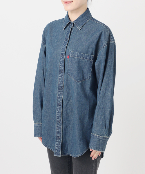 Levi's（リーバイス）の「別注【LEVI’S/リーバイス】デニムシャツ（シャツ/ブラウス・レディース・ブルー・X-SMALL/SMALL）」の14枚目の写真