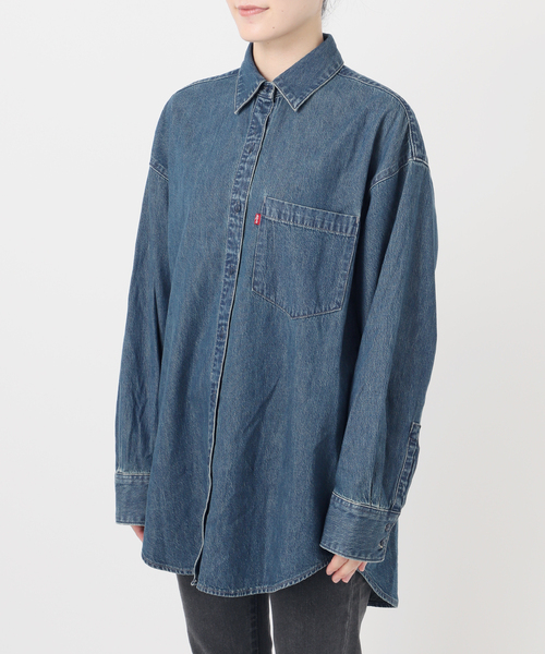 Levi's（リーバイス）の「別注【LEVI’S/リーバイス】デニムシャツ（シャツ/ブラウス・レディース・ブルー・X-SMALL/SMALL）」の15枚目の写真
