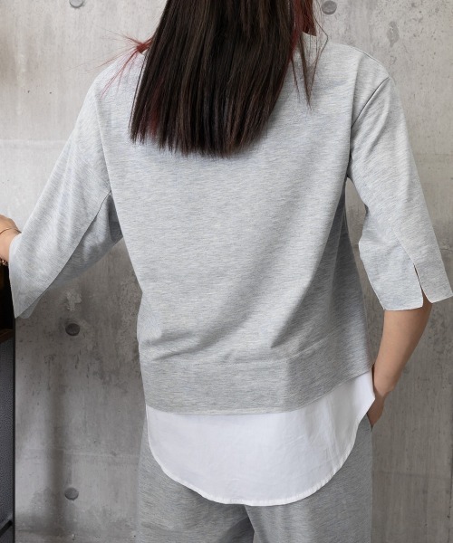 Miniministore(ミニミニストア)の「セットアップ レイヤード風カットソー春夏(アンサンブル・レディース・グレー・L/S/M)」の17枚目の写真