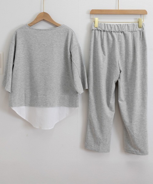 Miniministore(ミニミニストア)の「セットアップ レイヤード風カットソー春夏(アンサンブル・レディース・グレー・L/S/M)」の21枚目の写真