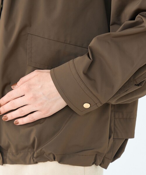 ハイカウントタフタ フーデッドショートコート（ブルゾン）｜BALLSEY