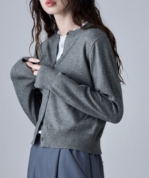 etoll. | ベーシッククルーネックカーディガン(カーディガン/ボレロ)