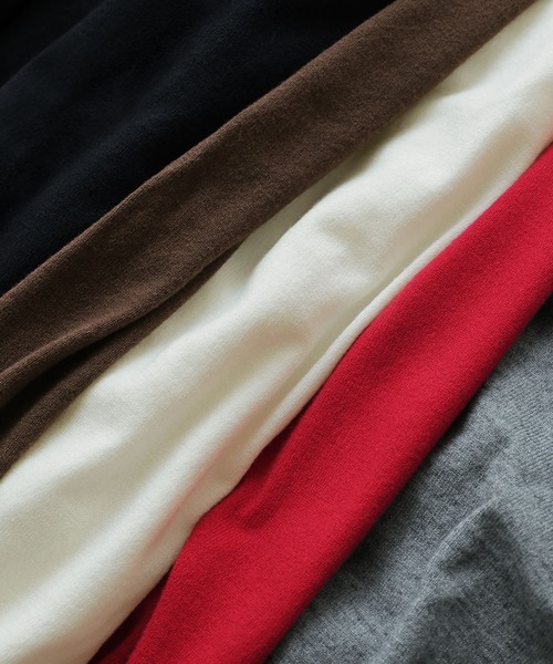 etoll.（エトル）の「ベーシッククルーネックカーディガン（カーディガン/ボレロ・レディース・オフホワイト/グレー/ブラック/レッド/ブラウン・M）」の17枚目の写真