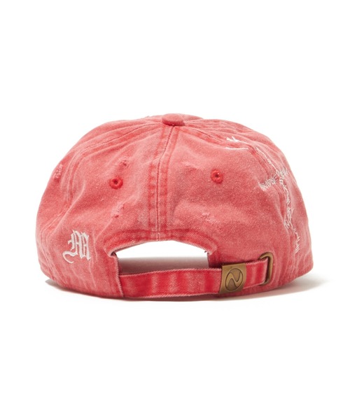 MSML（エムエスエムエル）の「DESTROYED CAP（キャップ・メンズ・ベージュ/レッド/ブラック・ONE SIZE）」の7枚目の写真