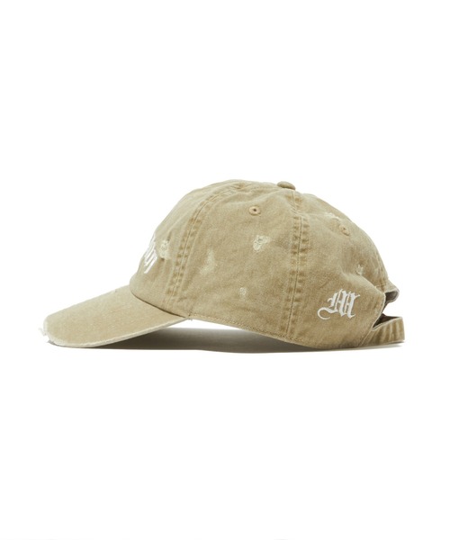 MSML（エムエスエムエル）の「DESTROYED CAP（キャップ・メンズ・ベージュ/レッド/ブラック・ONE SIZE）」の9枚目の写真