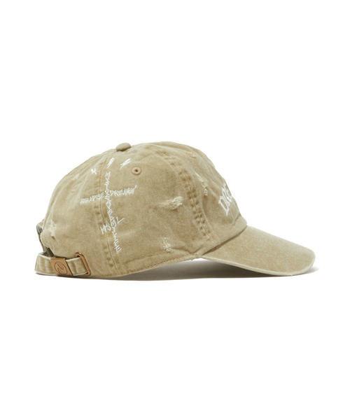 MSML（エムエスエムエル）の「DESTROYED CAP（キャップ・メンズ・ベージュ/レッド/ブラック・ONE SIZE）」の10枚目の写真