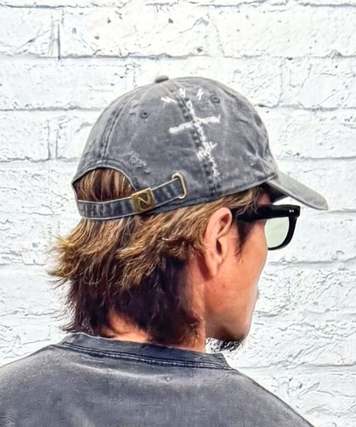 MSML（エムエスエムエル）の「DESTROYED CAP（キャップ・メンズ・ベージュ/レッド/ブラック・ONE SIZE）」の18枚目の写真