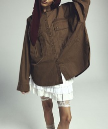 (GENE HEAVENS)MILITARY POCKET SHIRTS