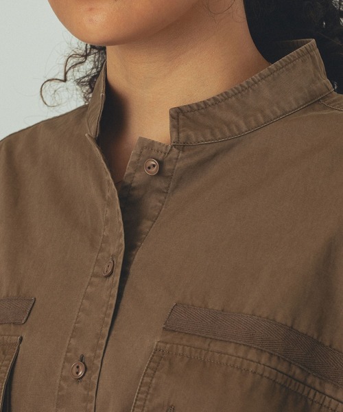 ROSE BUD（ローズバッド）の「(GENE HEAVENS)MILITARY POCKET SHIRTS（シャツ/ブラウス・レディース・ブラウン/ブラック・ONE SIZE）」の17枚目の写真