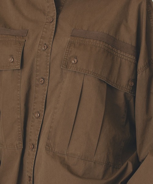 ROSE BUD（ローズバッド）の「(GENE HEAVENS)MILITARY POCKET SHIRTS（シャツ/ブラウス・レディース・ブラウン/ブラック・ONE SIZE）」の19枚目の写真