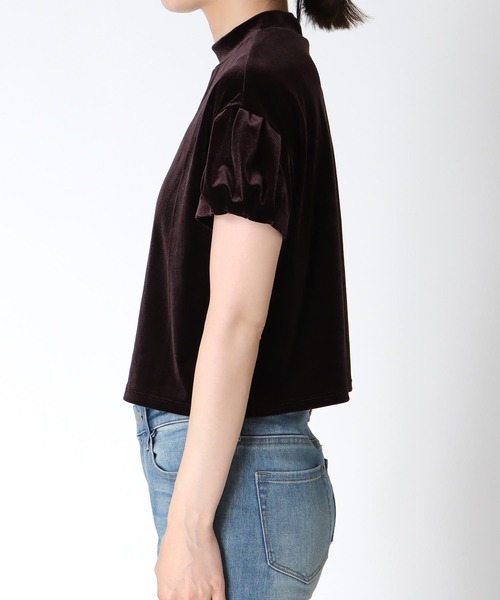 Three Four Time（ｽﾘｰﾌｫｰﾀｲﾑ）の「ベロアチューリップトップス（シャツ/ブラウス・レディース・ブラウン/ブラック・FREE）」の20枚目の写真