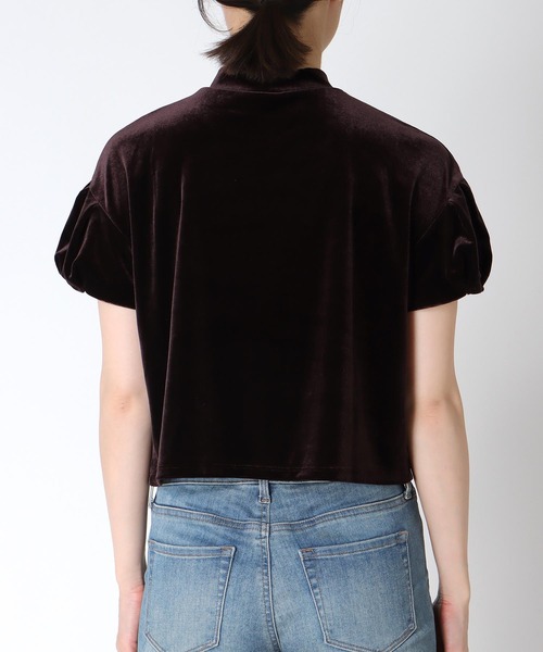 Three Four Time（ｽﾘｰﾌｫｰﾀｲﾑ）の「ベロアチューリップトップス（シャツ/ブラウス・レディース・ブラウン/ブラック・FREE）」の21枚目の写真