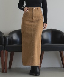 【ZOZO限定】ネップツイルストレートスカート