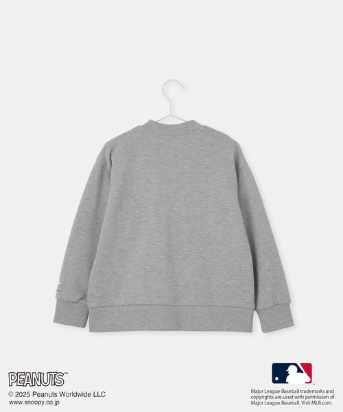 MLB(メジャーリーグベースボール)の「【PEANUTS×MLB COLLECTION by ROPE' PICNIC】スウェットブルゾン(ブルゾン・キッズ・チャコールグレー/ライトグレー/ブラウン・S/M/L)」の5枚目の写真