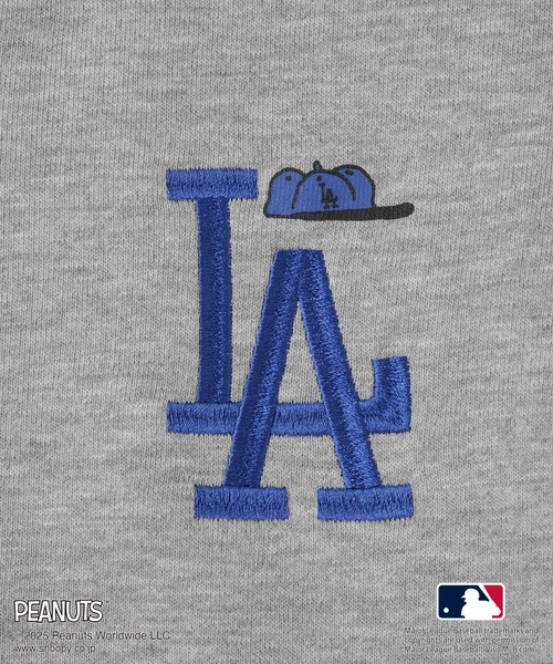 MLB(メジャーリーグベースボール)の「【PEANUTS×MLB COLLECTION by ROPE' PICNIC】スウェットブルゾン(ブルゾン・キッズ・チャコールグレー/ライトグレー/ブラウン・S/M/L)」の7枚目の写真