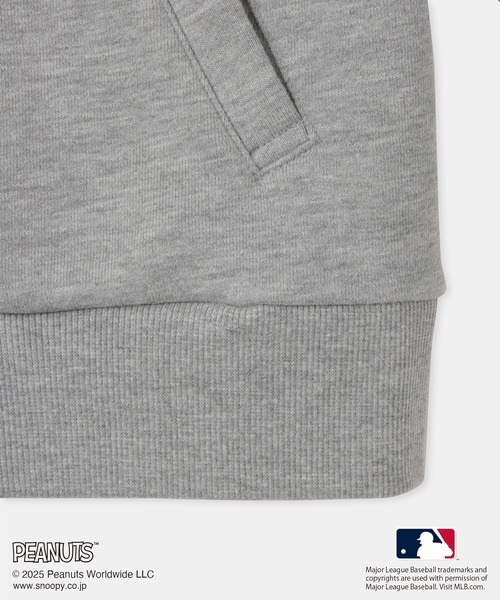 MLB(メジャーリーグベースボール)の「【PEANUTS×MLB COLLECTION by ROPE' PICNIC】スウェットブルゾン(ブルゾン・キッズ・チャコールグレー/ライトグレー/ブラウン・S/M/L)」の9枚目の写真