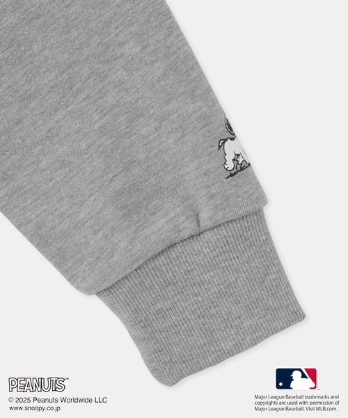 MLB(メジャーリーグベースボール)の「【PEANUTS×MLB COLLECTION by ROPE' PICNIC】スウェットブルゾン(ブルゾン・キッズ・チャコールグレー/ライトグレー/ブラウン・S/M/L)」の10枚目の写真