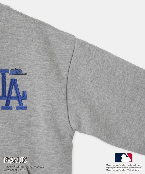 MLB(メジャーリーグベースボール)の「【PEANUTS×MLB COLLECTION by ROPE' PICNIC】スウェットブルゾン(ブルゾン・キッズ・チャコールグレー/ライトグレー/ブラウン・S/M/L)」の11枚目の写真