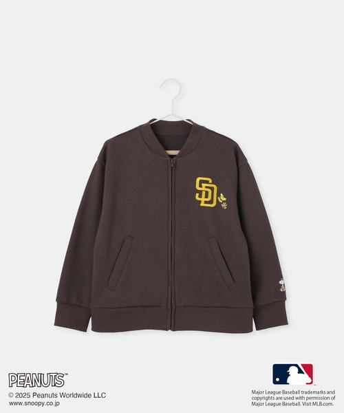 MLB(メジャーリーグベースボール)の「【PEANUTS×MLB COLLECTION by ROPE' PICNIC】スウェットブルゾン(ブルゾン・キッズ・チャコールグレー/ライトグレー/ブラウン・S/M/L)」の15枚目の写真