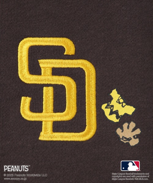 MLB(メジャーリーグベースボール)の「【PEANUTS×MLB COLLECTION by ROPE' PICNIC】スウェットブルゾン(ブルゾン・キッズ・チャコールグレー/ライトグレー/ブラウン・S/M/L)」の16枚目の写真