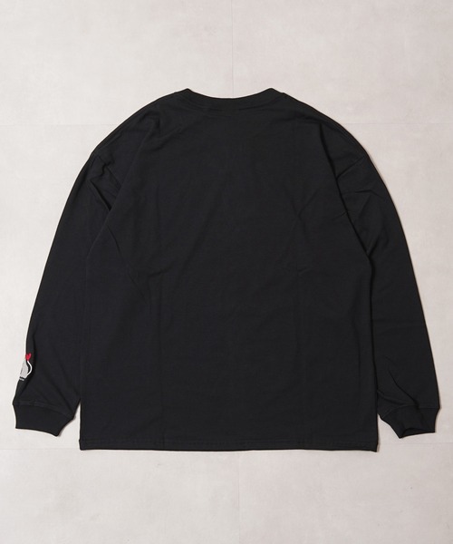 1111clothing(ワンフォークロージング)の「ハート刺繍 ワイドシルエット ロングスリーブTシャツ / Heart Embroidery Wide Silhouette Long Sleeve T-Shirt(Tシャツ/カットソー・メンズ・ホワイト系1/ホワイト系2/ブラック系1/ブラック系2・M/L)」の10枚目の写真