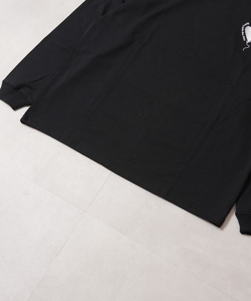1111clothing(ワンフォークロージング)の「ハート刺繍 ワイドシルエット ロングスリーブTシャツ / Heart Embroidery Wide Silhouette Long Sleeve T-Shirt(Tシャツ/カットソー・メンズ・ホワイト系1/ホワイト系2/ブラック系1/ブラック系2・M/L)」の22枚目の写真
