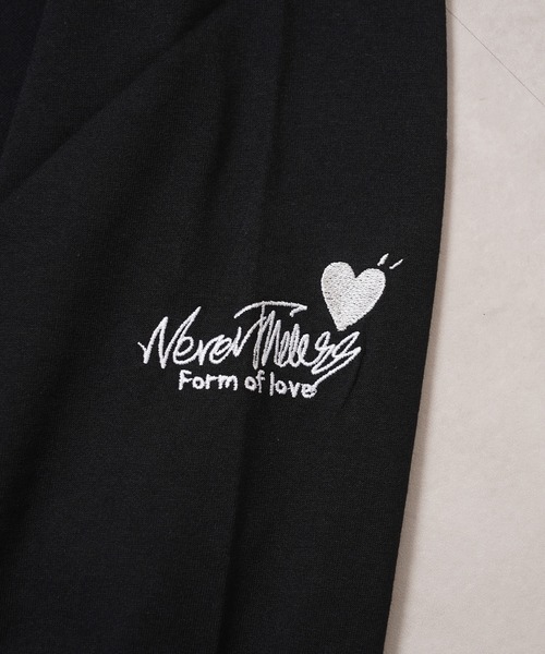 1111clothing(ワンフォークロージング)の「ハート刺繍 ワイドシルエット ロングスリーブTシャツ / Heart Embroidery Wide Silhouette Long Sleeve T-Shirt(Tシャツ/カットソー・メンズ・ホワイト系1/ホワイト系2/ブラック系1/ブラック系2・M/L)」の15枚目の写真