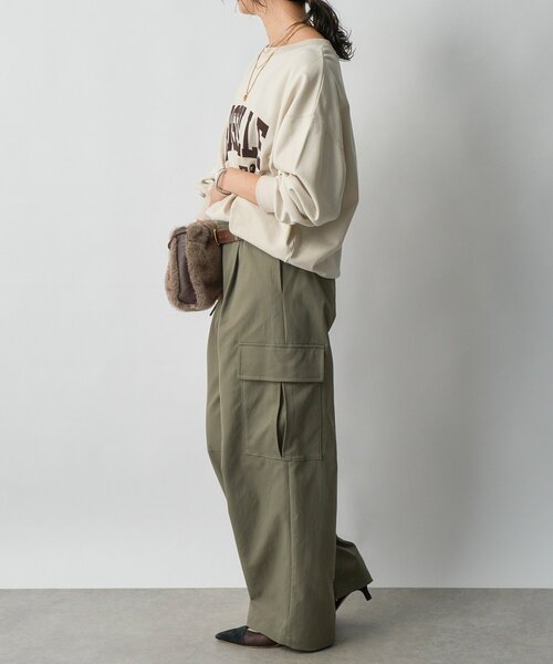 RIVE DROITE（リヴドロワ）の「【大人のロゴスウェット】MARSEILLE ロゴスエット（スウェット・レディース・バーガンディー/チャコールグレー/ホワイト系その他・FREE）」の13枚目の写真