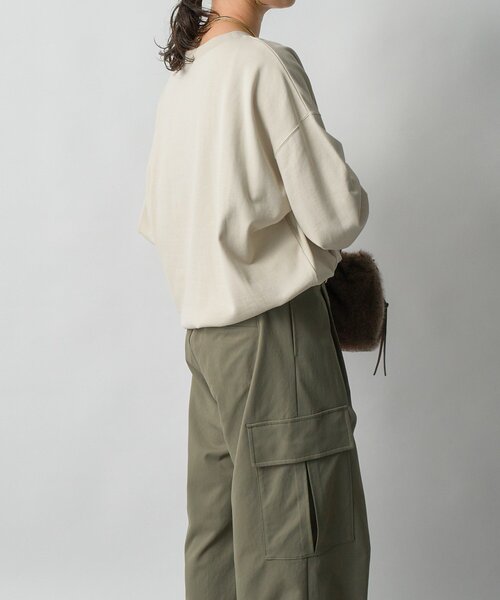 RIVE DROITE（リヴドロワ）の「【大人のロゴスウェット】MARSEILLE ロゴスエット（スウェット・レディース・バーガンディー/チャコールグレー/ホワイト系その他・FREE）」の16枚目の写真