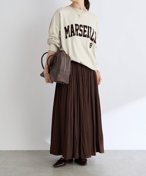 RIVE DROITE（リヴドロワ）の「【大人のロゴスウェット】MARSEILLE ロゴスエット（スウェット・レディース・バーガンディー/チャコールグレー/ホワイト系その他・FREE）」の18枚目の写真