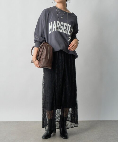 RIVE DROITE（リヴドロワ）の「【大人のロゴスウェット】MARSEILLE ロゴスエット（スウェット・レディース・バーガンディー/チャコールグレー/ホワイト系その他・FREE）」の22枚目の写真