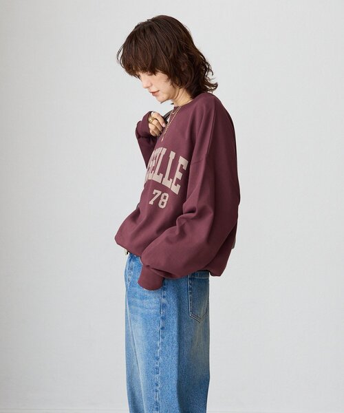 RIVE DROITE（リヴドロワ）の「【大人のロゴスウェット】MARSEILLE ロゴスエット（スウェット・レディース・バーガンディー/チャコールグレー/ホワイト系その他・FREE）」の7枚目の写真