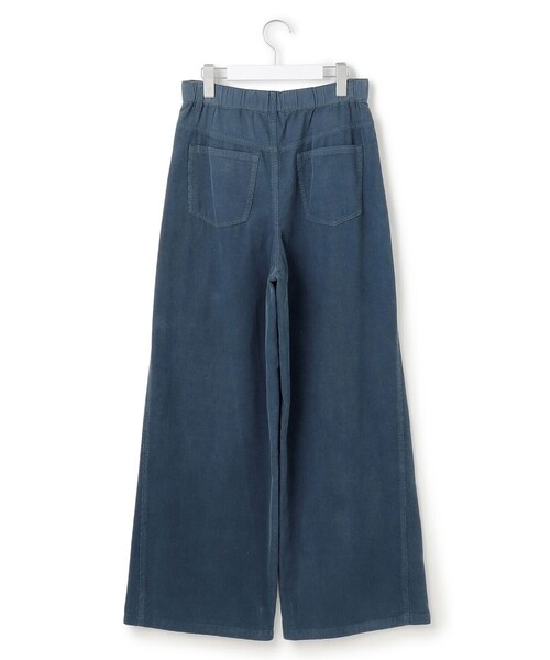 23区 L(ニジュウサンクオオキイサイズ)の「コットン コーデュロイ ワイド パンツ(その他パンツ・レディース・ライトグレー系/ダルブルー系/グレー系/ホワイト系・44/46/48/50)」の9枚目の写真