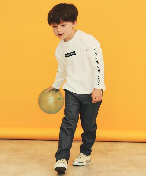 THE SHOP TK （ザ ショップ ティーケー ）の「【110－160／6色展開】コットン長袖Ｔシャツ/洗濯機OK（Tシャツ/カットソー・キッズ・ブルー系/ブラック系/グリーン系4/オフホワイト/ブラック系その他4/ブラック・15 /14/13/12/11/16）」の12枚目の写真